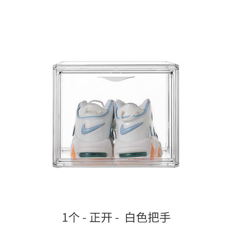 Leocean Home Modular Shoe Box: Fully Stackable, Interlocking, and Crystal Clear Dust-Proof Storage