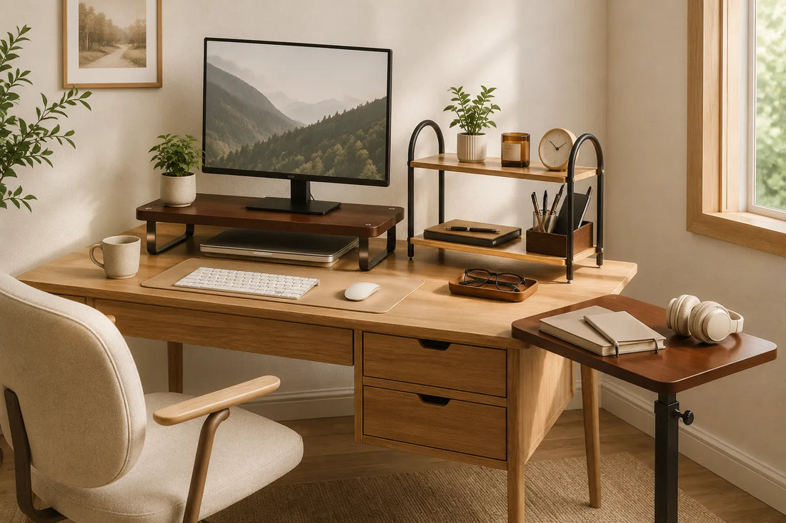 Home Office Storage Ideas for a Desk That Helps You Think, Focus, and Breathe