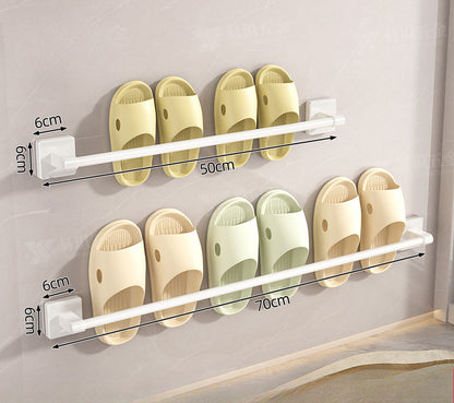 Leocean Home Bathroom Non-punching Storage Racks, Slipper Racks, Bathroom Home Goods Wall-mounted Drain Slipper Racks