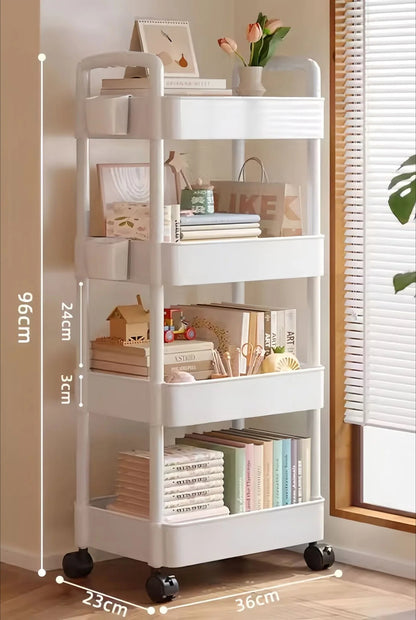 Leocean Home Multi-Tier Rolling Cart with Wheels and Handle