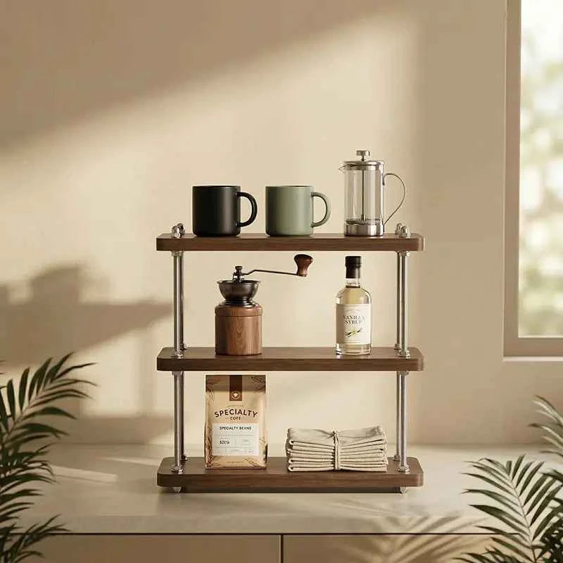 Cozy Corner Wood & Metal Cup Holder