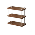 Cozy Corner 3-tier wood and metal cup storage rack, small size
