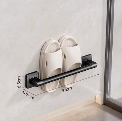 Leocean Home Bathroom Non-punching Storage Racks, Slipper Racks, Bathroom Home Goods Wall-mounted Drain Slipper Racks