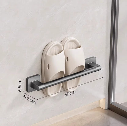 Leocean Home Bathroom Non-punching Storage Racks, Slipper Racks, Bathroom Home Goods Wall-mounted Drain Slipper Racks