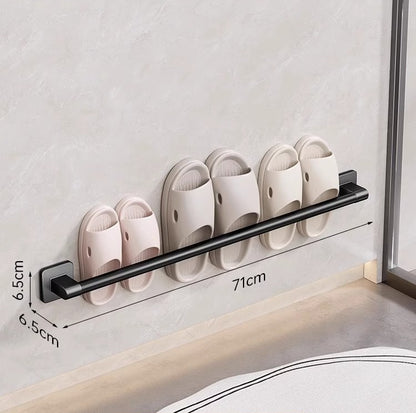 Leocean Home Bathroom Non-punching Storage Racks, Slipper Racks, Bathroom Home Goods Wall-mounted Drain Slipper Racks