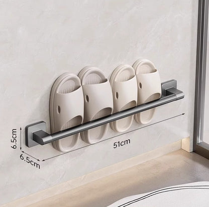 Leocean Home Bathroom Non-punching Storage Racks, Slipper Racks, Bathroom Home Goods Wall-mounted Drain Slipper Racks