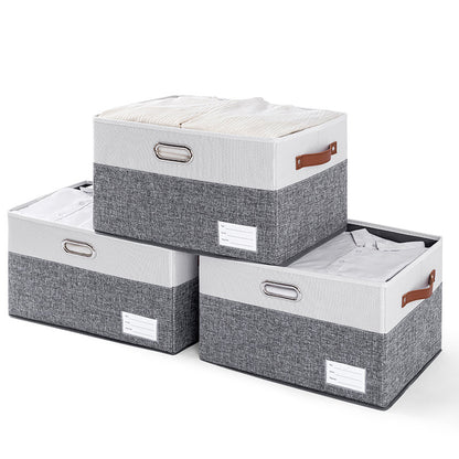 Leocean Home Cationic Clothing Storage Box, Bedroom Multi-Purpose Storage Box, Desktop Toy Storage Box Folding Box