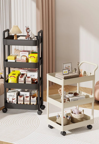 Leocean Home Multi-Tier Rolling Cart with Wheels and Handle