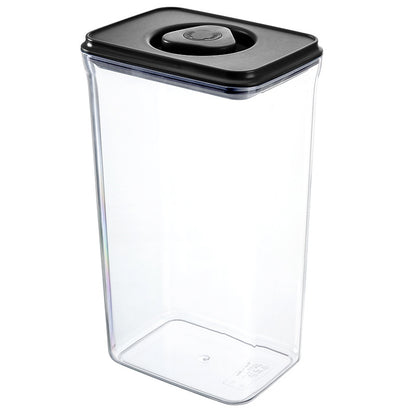 Leocean Home 6-Piece Airtight Food Storage Containers Set - Square Kitchen Pantry Organization Canisters with Twist-On Lids (3 Colors)