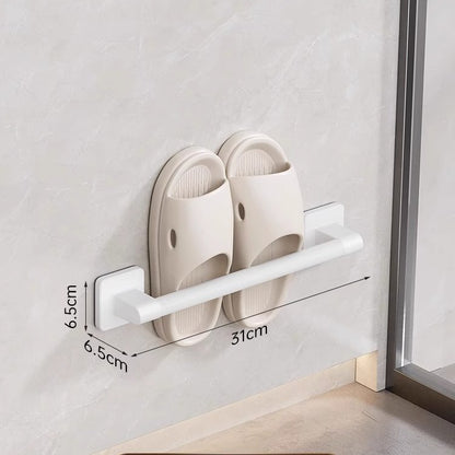 Leocean Home Bathroom Non-punching Storage Racks, Slipper Racks, Bathroom Home Goods Wall-mounted Drain Slipper Racks