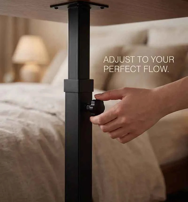 Zen Flow Rolling Bedside Desk