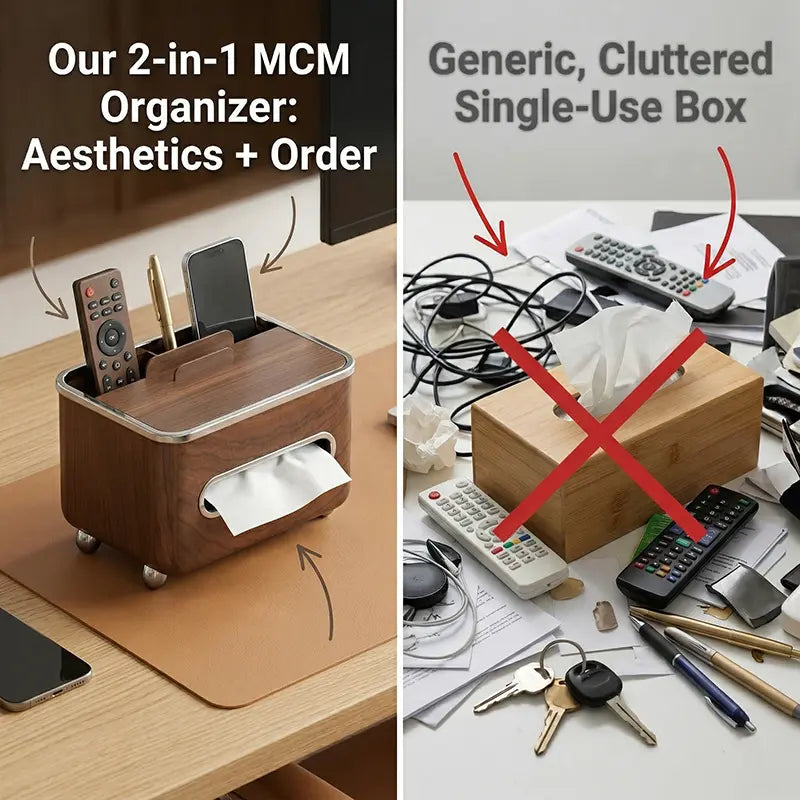 Harmony Multi-Use Tissue Box Organizer