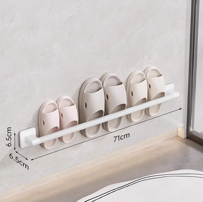 Leocean Home Bathroom Non-punching Storage Racks, Slipper Racks, Bathroom Home Goods Wall-mounted Drain Slipper Racks