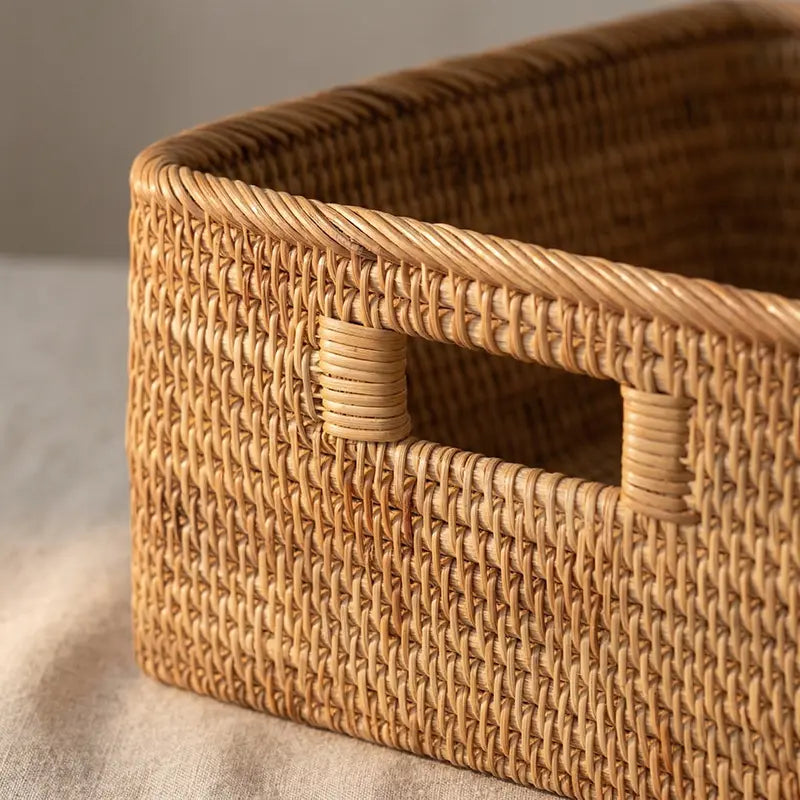 Breathe Boho Rattan Storage Basket