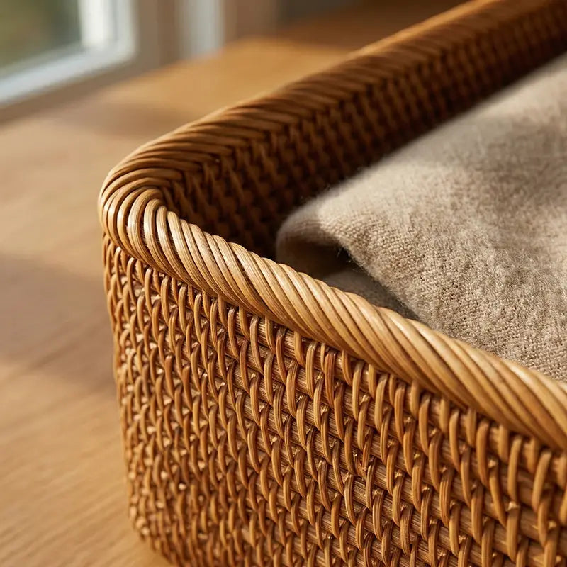 Earth Japandi Tabletop Storage Basket
