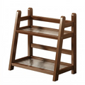 Vintage Style Fluted Glass Display Shelf