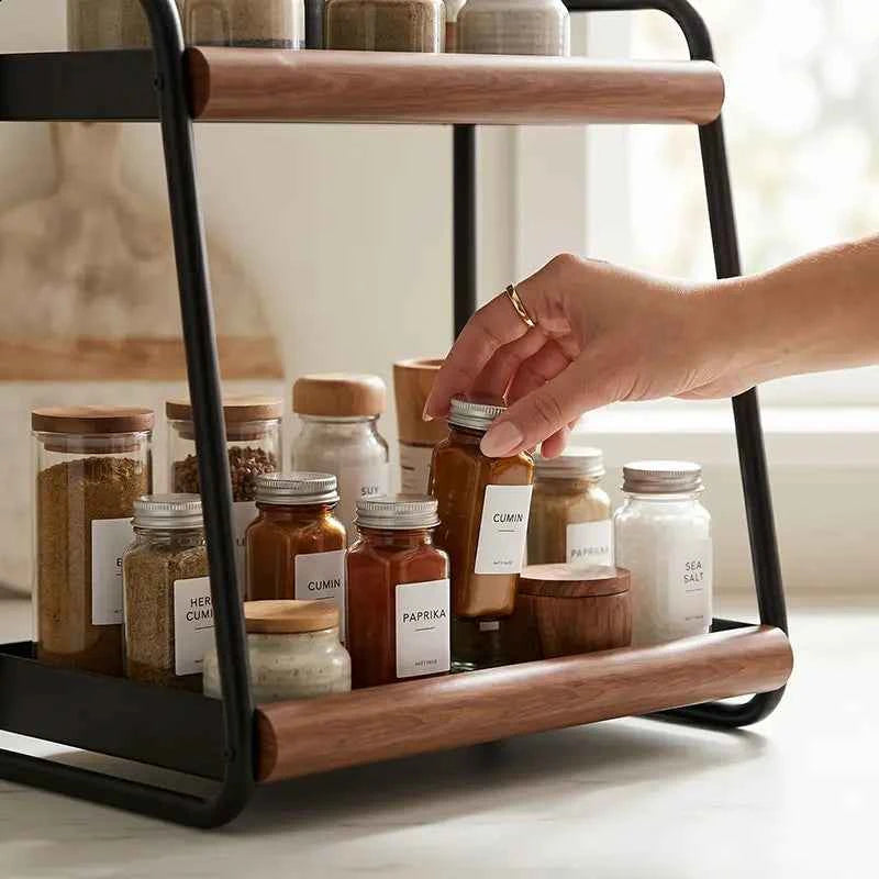Mindful Prep Countertop Seasoning Shelf