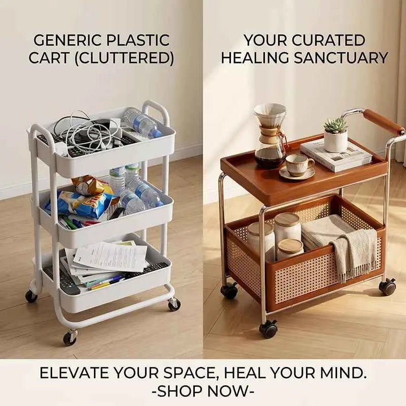 Wander Wood & Metal Utility Cart