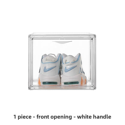 Leocean Home Modular Shoe Box: Fully Stackable, Interlocking, and Crystal Clear Dust-Proof Storage