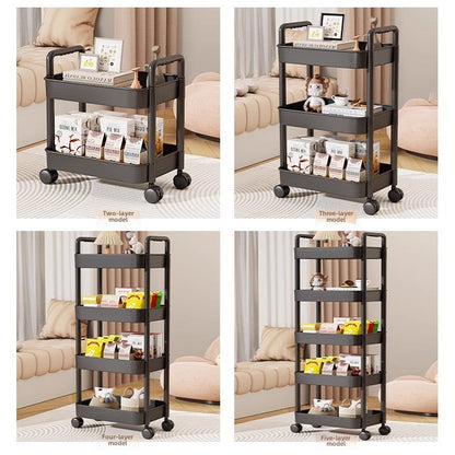 Leocean Home Multi-Tier Rolling Cart with Wheels and Handle