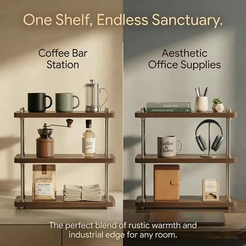 Cozy Corner Wood & Metal Cup Holder