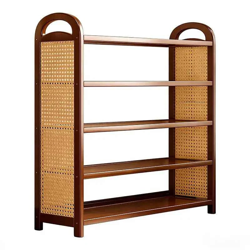 Boho Rattan Freestanding Shoe Rack
